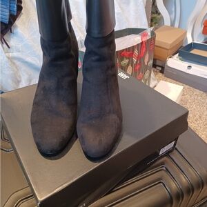 Alfani Black Suede Heeled Boots